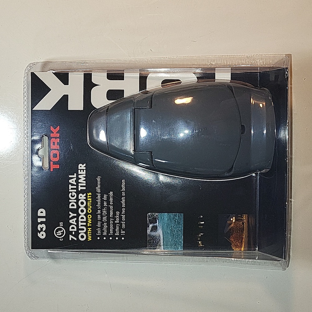 NWOT Tork 7-Day Digital Outdoor Timer
